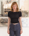 BASERANGE 25 Autumn/Winter VEIN TEE SHIRT T-shirt BAS-TTVT-CR-AU25-MURANO NAVY